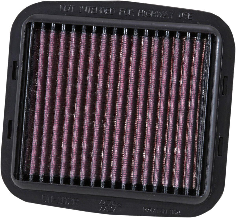 K&N Race Spec High Flow Air Filter For Ducati Diavel 1260 2019-2022 - Black Red