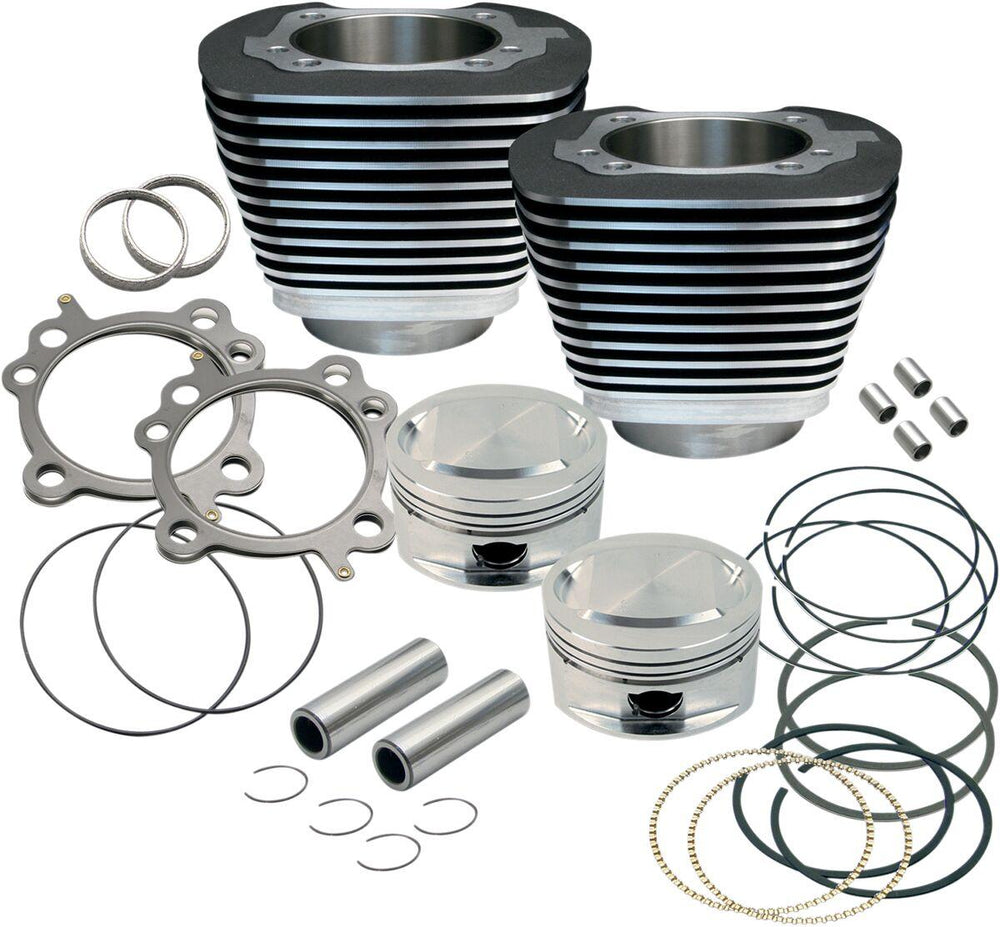 S&S Cycle Big Bore 3.875" Cylinder Kit For Harley Davidson FLHR 1450 1999-2003 - Black