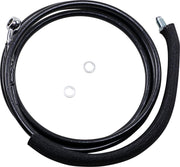 Drag Specialties Stainless Steel Hydraulic Clutch Hose For Harley Davidson FLTRU 1750 2017-2018 188.3 cm - Vinyl-Coat Black