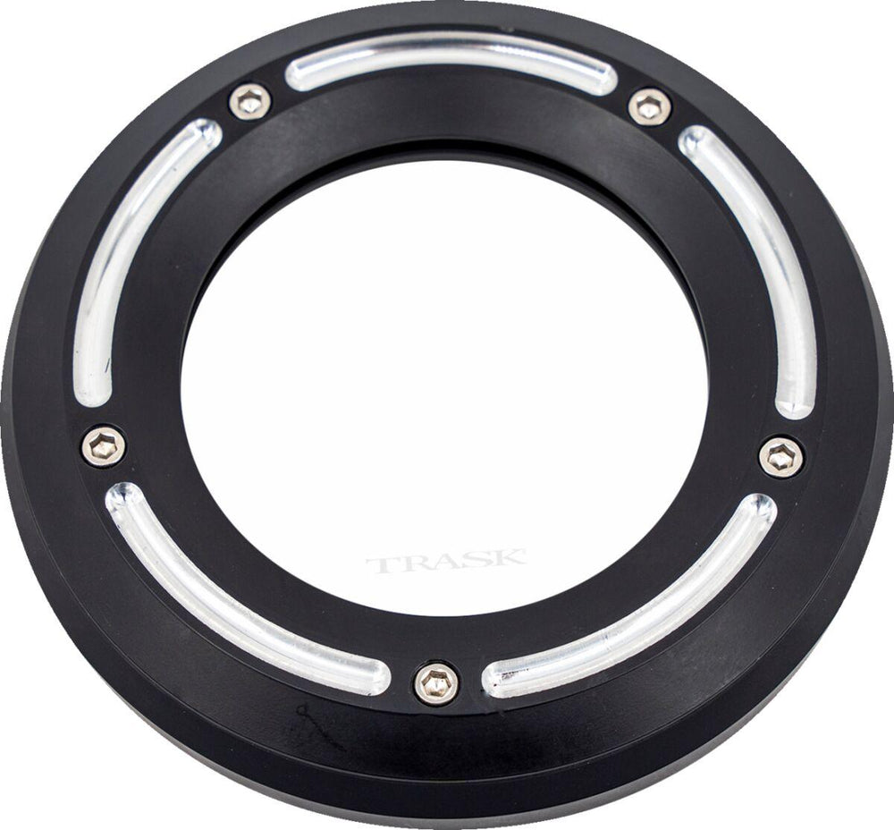 Trask Assault Derby Cover with Window For Harley Davidson FLDE 1750 2019-2020 - Black/Reverse Cut