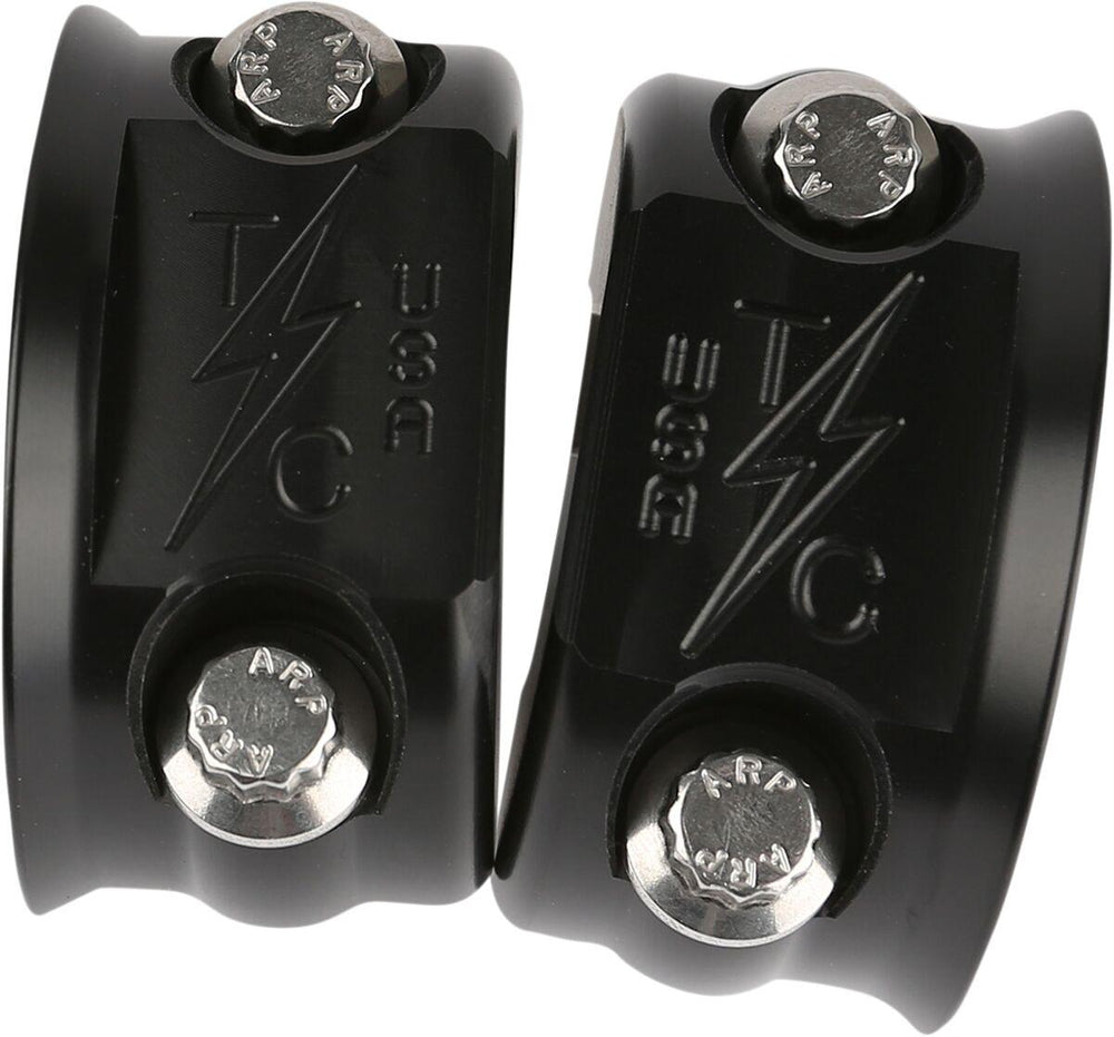 Thrashin Supply Co Brake Clutch Perch Clamps For Harley Davidson FLD 1690 2012-2013 - Black