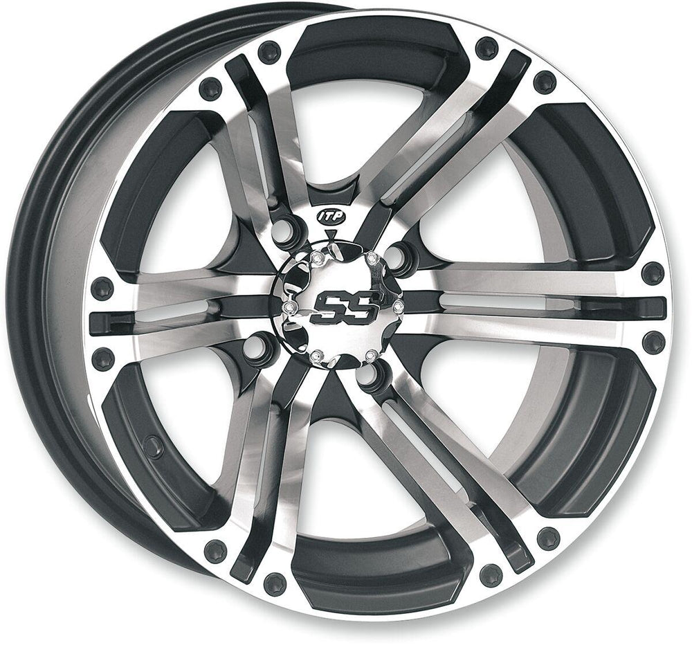 ITP SS212 Alloy Wheel For TGB Blade 425 2X4 2008-2011 Fits Front Or Rear - Black/Clear-Coat/Silver