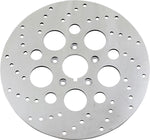Pro-One Polished Stainless Steel Brake Disc For Harley Davidson FLST 1340 1986-1990 Front Left - Silver