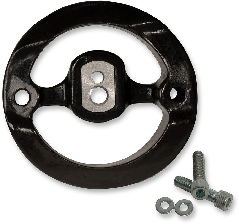 S&S Cycle Super Stock Air Cleaner Cover Adapter Kit For Harley Davidson FLFBS 1868 2022-2023 - Black Silver
