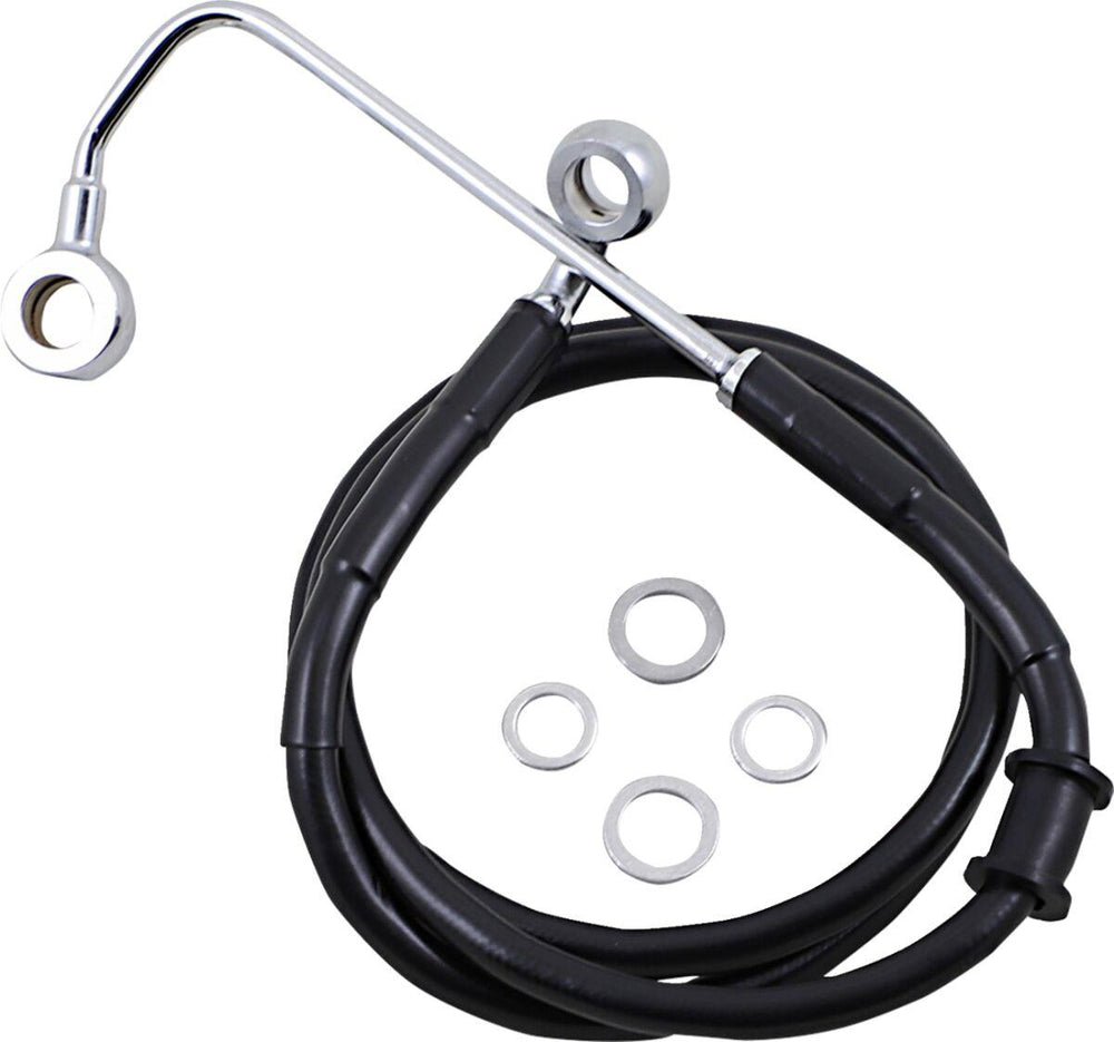 Drag Specialties Extended Length Stainless Steel Brake Hose For Harley Davidson FLSS 1800 2016-2017 Front Upper