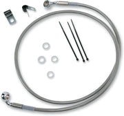Drag Specialties Extended Length Stainless Steel Brake Hose Kit For Harley Davidson FXST 1340 1999 Front