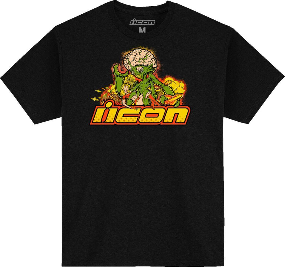 Icon Mens Adult Bugoid Blitz T-Shirt - Black Green Orange Yellow