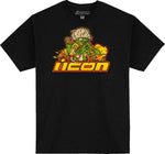 Icon Mens Adult Bugoid Blitz T-Shirt - Black Green Orange Yellow