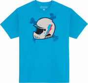 Icon Mens Adult Domain Bonez T-Shirt - Black Grey Turquoise