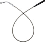 Fat Baggers Inc. EZ Install Clutch Cable For Harley Davidson FLH 1868 ABS 2021 +51 mm (2") 25cm (10")/28cm (11")/30.5cm (12") - Chrome/Silver