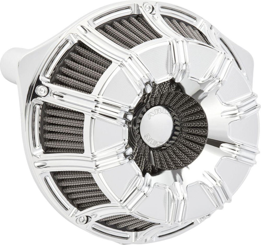 Arlen Ness Inverted Series 10 Gauge Air Cleaner Kit For Harley Davidson FLHX 1923 2024-2026 - Chrome