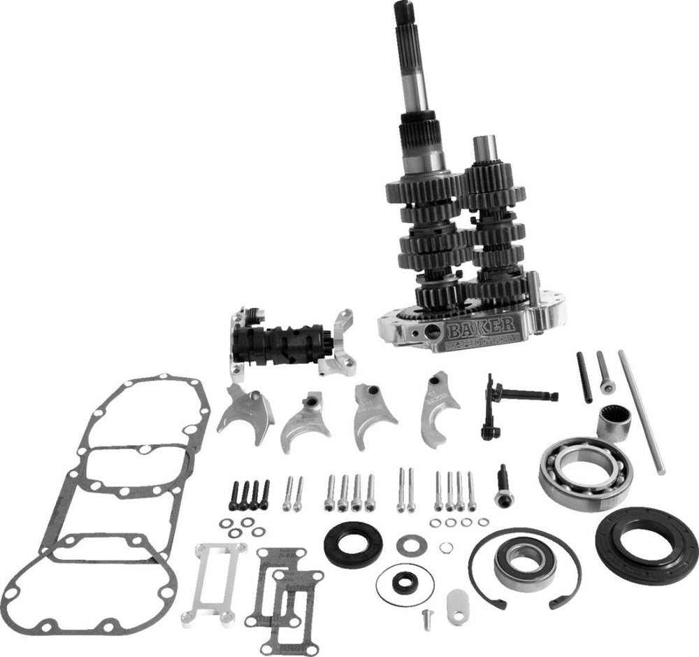 Baker Drivetrain Overdrive 6-Speed Gear Set For Harley Davidson FLHR 1450 2001 - Polished