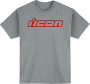 Icon Mens Adult Clasicon T-Shirt - Heather Grey