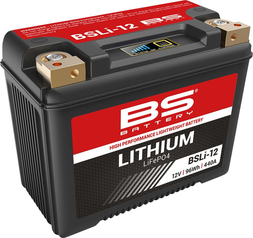 BS Battery Lithium LiFePO4 Battery For Laverda 1200 1978-1979 - Black