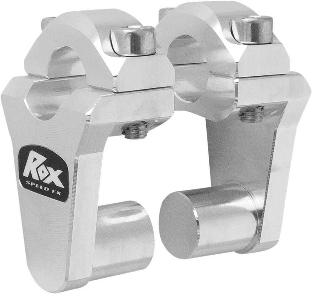 Rox Speed FX Pivoting Handlebar Risers For 7/8" Bar Clamps For Honda CB1000C 50.8 mm (2") - Chrome