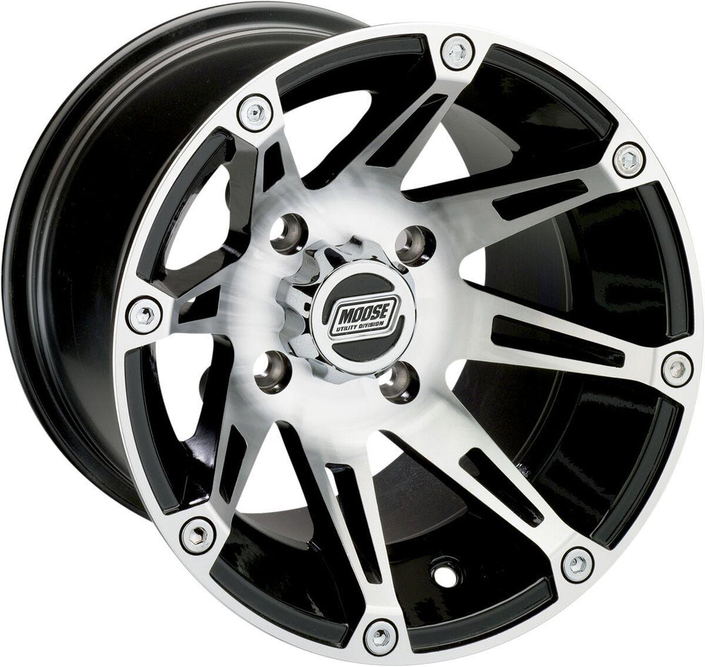 Moose Racing 387X Wheel For Kawasaki KVF650 I 4X4 2006-2014 Front 12x7" - Black/Silver