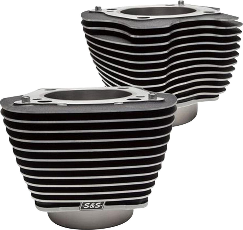 S&S Cycle Cylinder Set For Harley Davidson FLDE 1750 ABS 2018-2020 - Black/Highlighted Fins