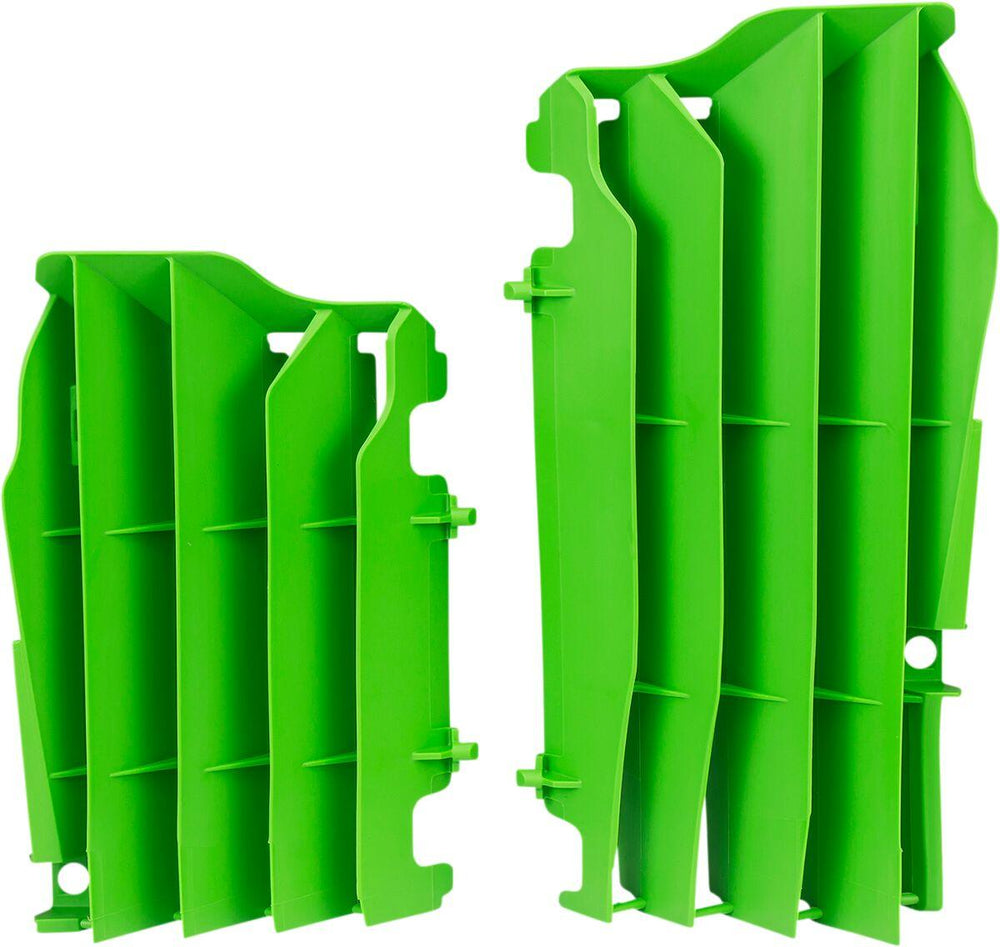 UFO Radiator Louvres For Kawasaki KXF450 2016-2020 - Green