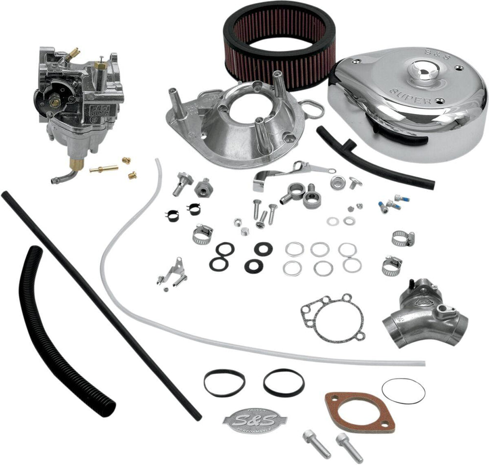 S&S Cycle Super E Carburettor With Manifold Kit For Harley Davidson FLHR 1450 1999-2003 - Chrome
