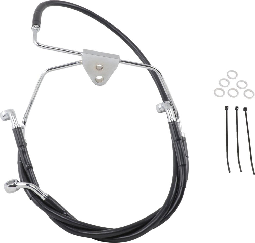 Drag Specialties Stainless Steel Brake Hose Kit For Harley Davidson FLHT 1340 1996-1998 Front