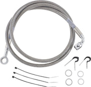 Drag Specialties Stainless Steel Brake Hose Kit For Harley Davidson FLSTC1340 1988-1999 Front