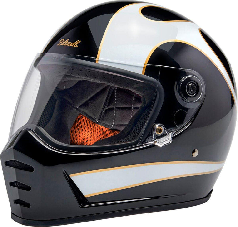 Biltwell Lane Splitter 22.06 Helmet - Black White