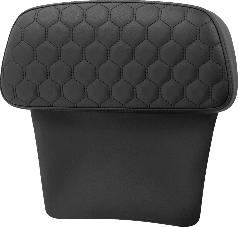 Saddlemen Honeycomb Chopped Black Stitching Tour Pak Pad For Harley Davidson FLH 1868 2021 - Black