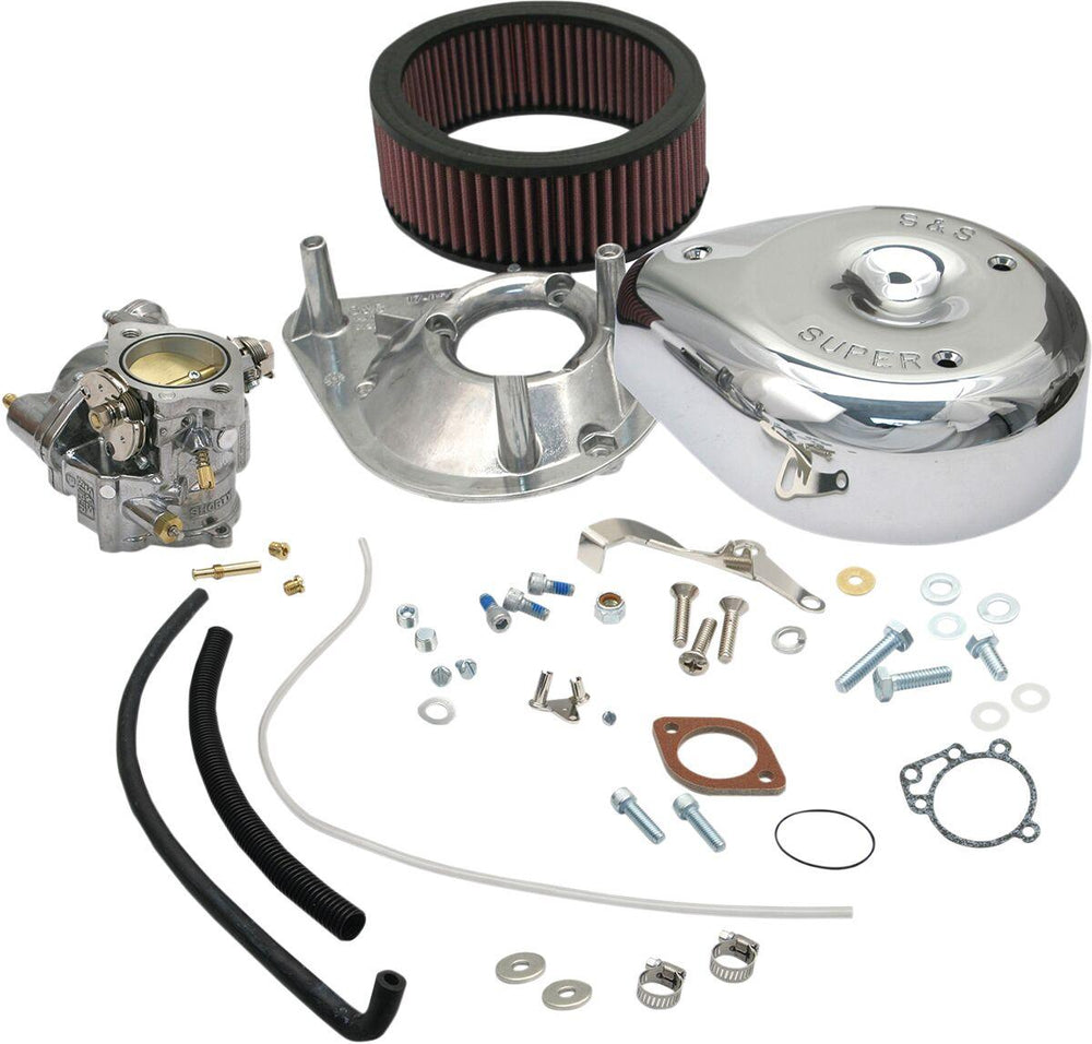 S&S Cycle Super E Carburettor Kit For Harley Davidson F 1200 1946-1952 - Chrome