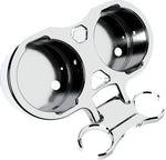 LA Choppers Gauge Mount Double 1-1/2" - Chrome