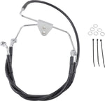 Drag Specialties Extended Length Vinyl Brake Hose Kit For Harley Davidson FLHT 1340 1996-1998 +10.2 cm Front - Black