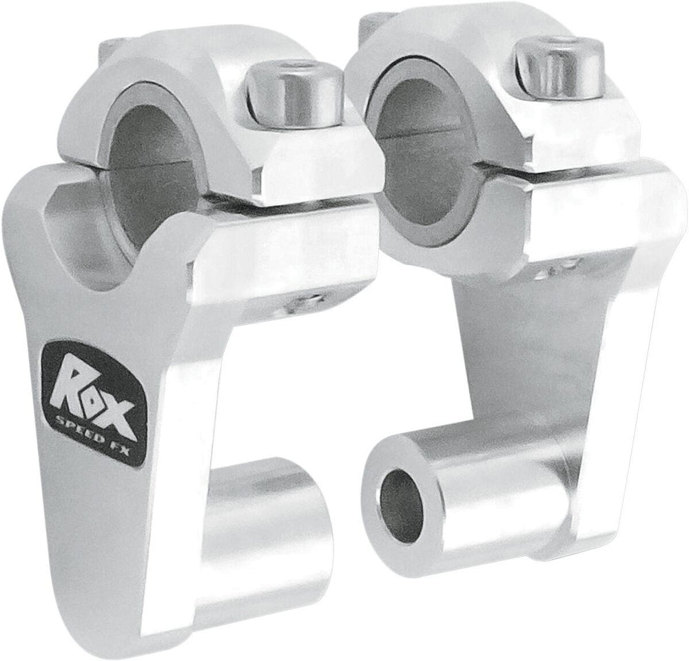 Rox Speed FX Elite Pivoting Handlebar Risers For 7/8" & 1-1/8" Handlebars For Honda CB1000C 50.8mm (2") - Chrome