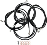 LA Choppers Standard Black Vinyl Handlebar Cable/Brake Hose Kit For Harley Davidson FLHRC 1690 ABS 2014 45.5 cm - 51 cm (18" - 20") - Black