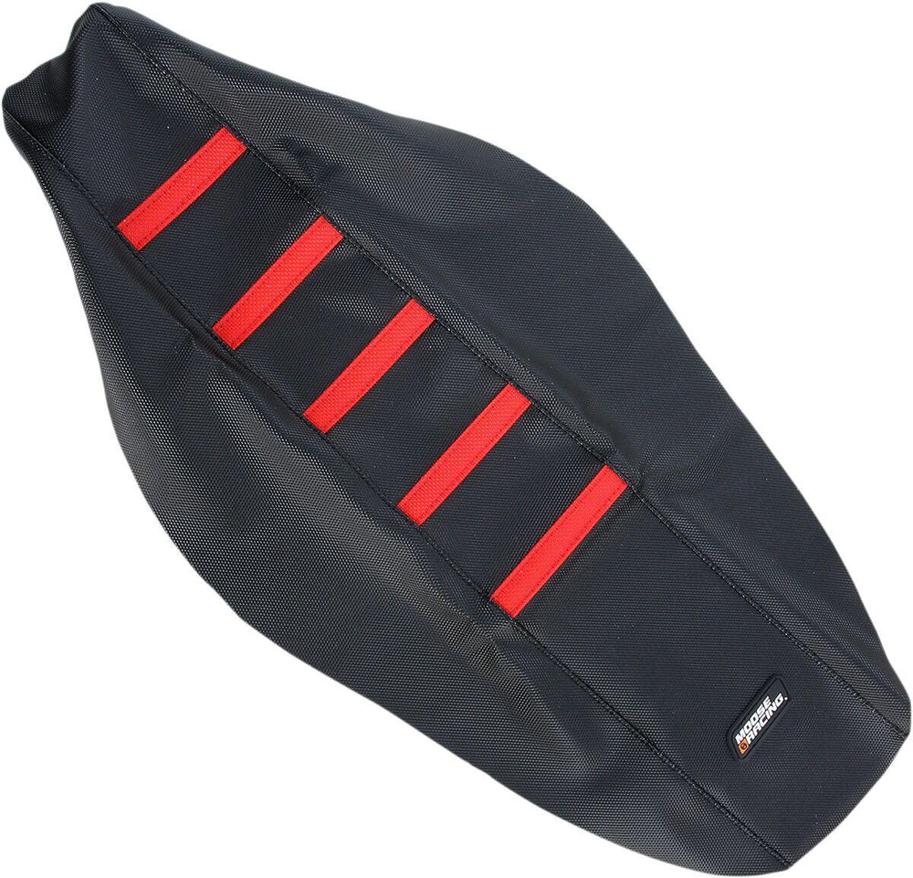 Moose Racing Ribbed Seat Cover For Honda CRF250R 2010-2013 - Black Cover Red Ribs