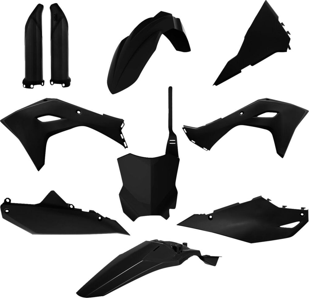 Polisport Plastics Kit For Kawasaki KX450 2024-2026 - Black