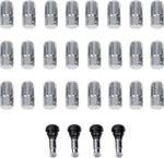 Moose Racing Wheel Lug Nuts with Valve Stems For Can Am Maverick Sport 1000 R 4X4 2024-2025 - Silver