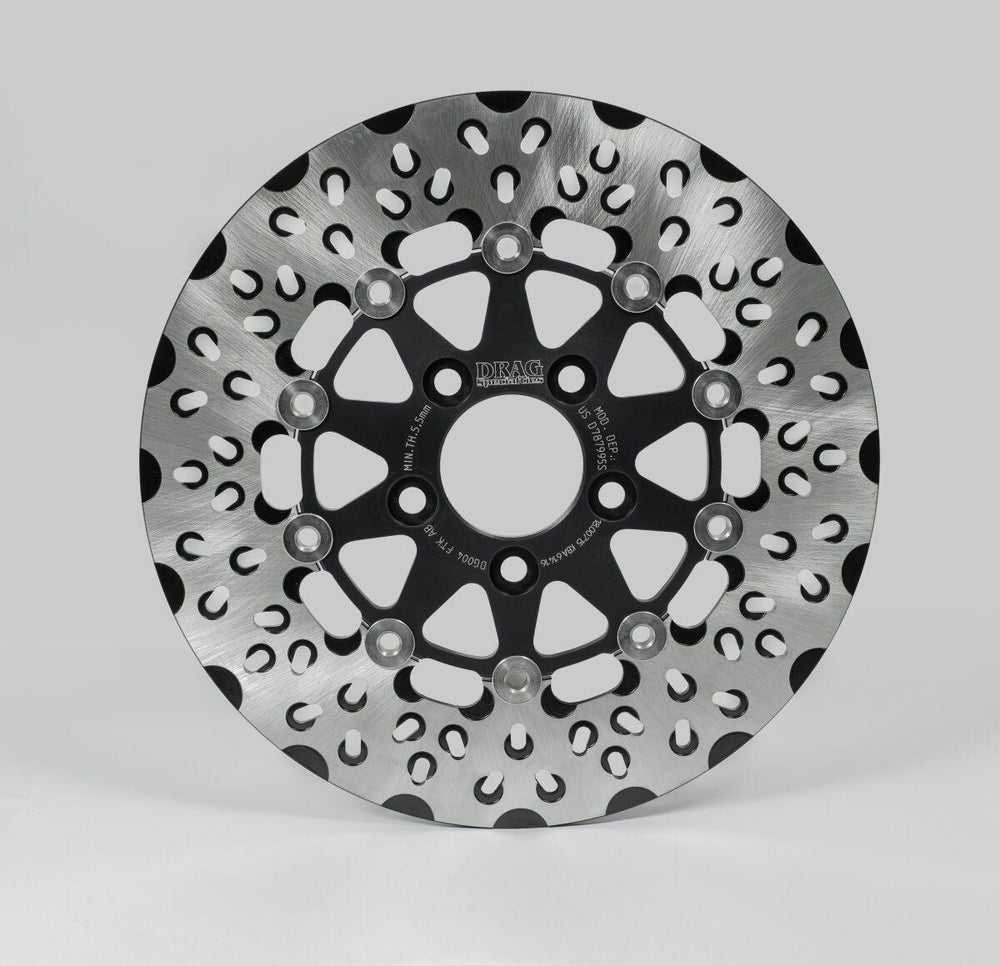 Drag Specialties FTK Series Brake Disc For Harley Davidson FLD 1690 2012-2013 Rear - Black
