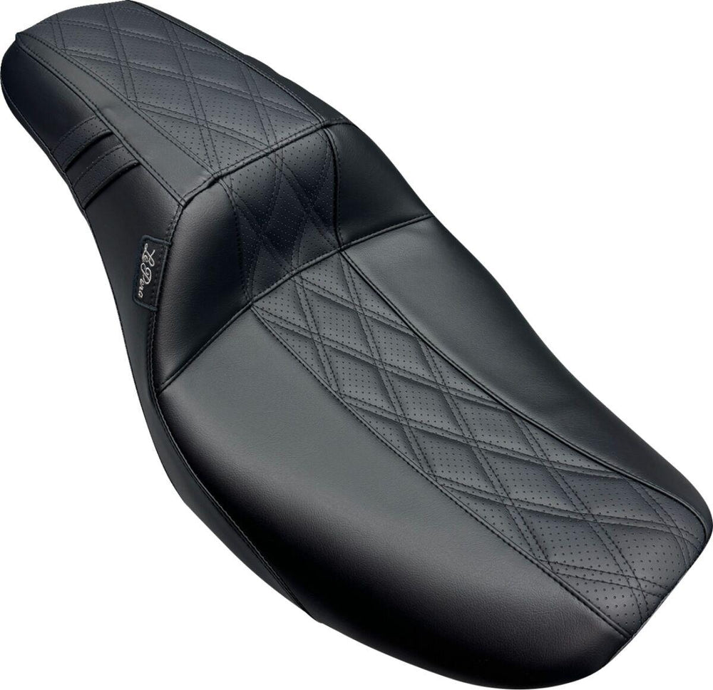 LE Pera Outcast Daddy Long Legs 2-Up Seat For Harley Davidson FLHX 1750 ABS 2023 GT 2/HR 2 Inlay - Black