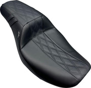 LE Pera Outcast Daddy Long Legs 2-Up Seat For Harley Davidson FLHX 1750 ABS 2023 GT 2/HR 2 Inlay - Black