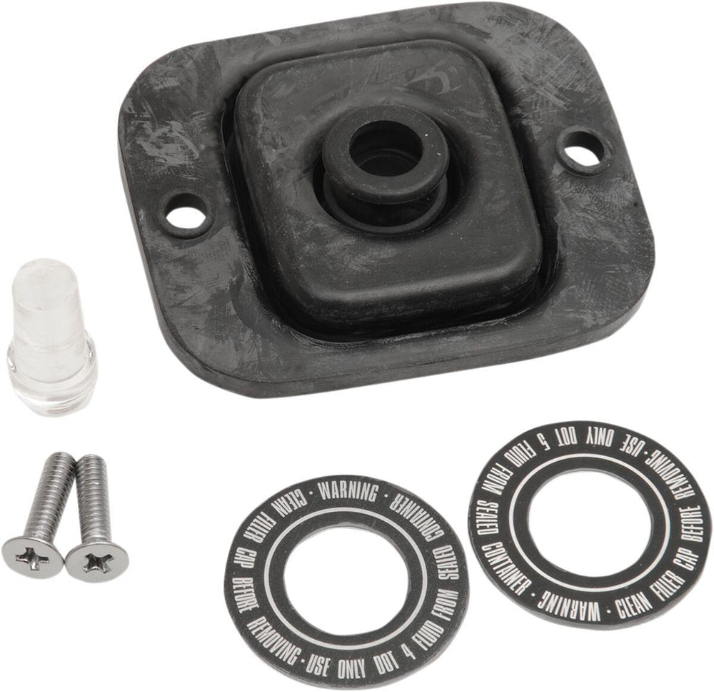 Drag Specialties Master Cylinder Reservoir Update Kit For Harley Davidson FXD 1450 1999-2001 Front - Black