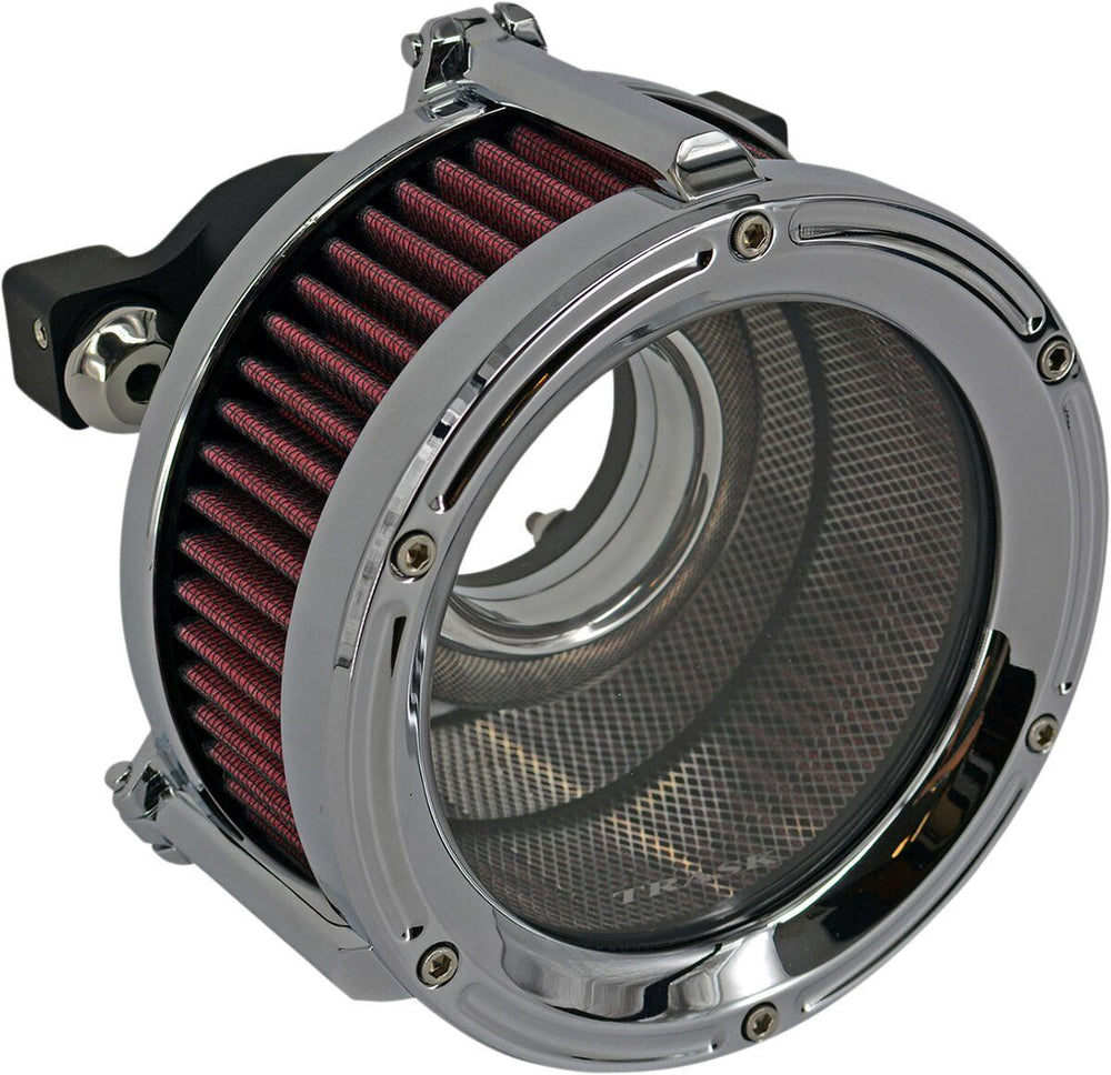 Trask Assault Charge High-Flow Air Cleaner For Harley Davidson XL 1200 C 1996-2020 - Chrome
