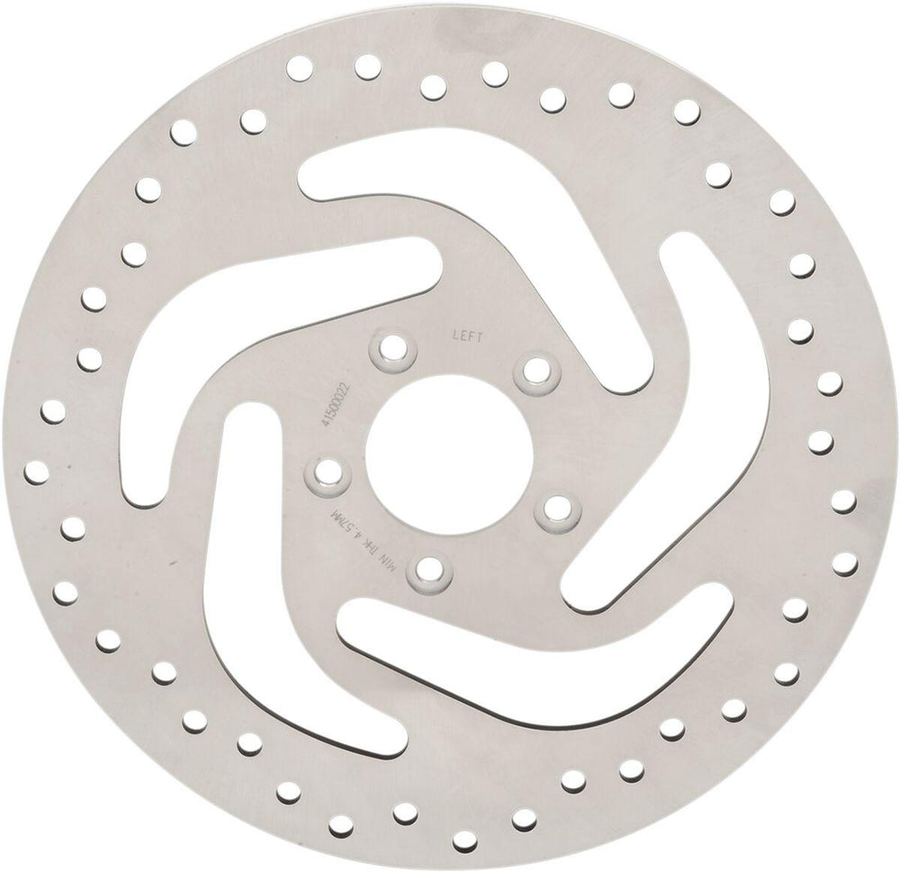Drag Specialties Stainless Steel Drilled Brake Disc For Harley Davidson FLDE 1750 2018-2020 Front - Ground