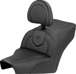 Saddlemen Roadsofa Seat With Driver Backrest For BMW R 18 B ABS 2023-2026 Plain - Black
