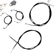 LA Choppers Standard Black Vinyl Handlebar Cable/Brake Hose Kit For Harley Davidson FLDE 1750 ABS 2018-2020 Standard - Black
