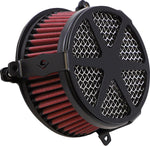 Cobra Air Cleaner Kit For Harley Davidson FLD 1690 2012-2013 Spoke - Black