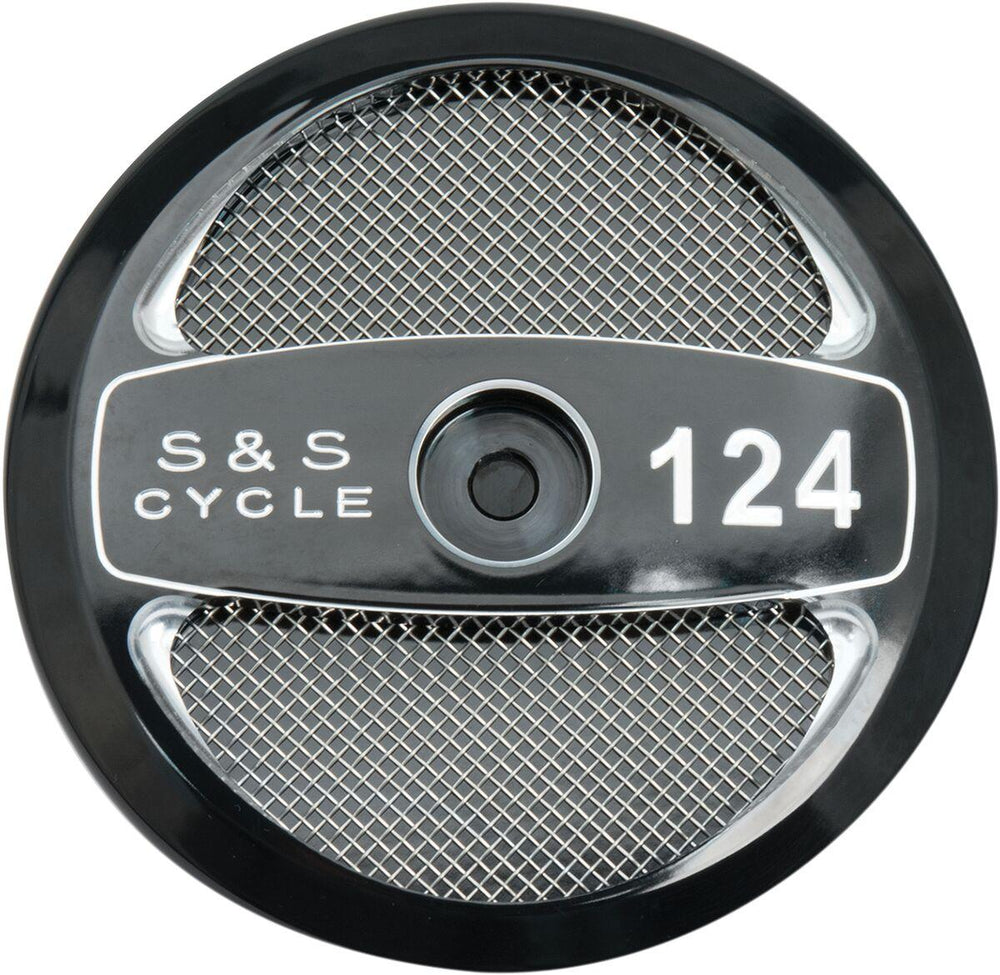 S&S Cycle 124" Stealth Air Cleaner Cover For Harley Davidson FLD 1690 2012-2013 - Black