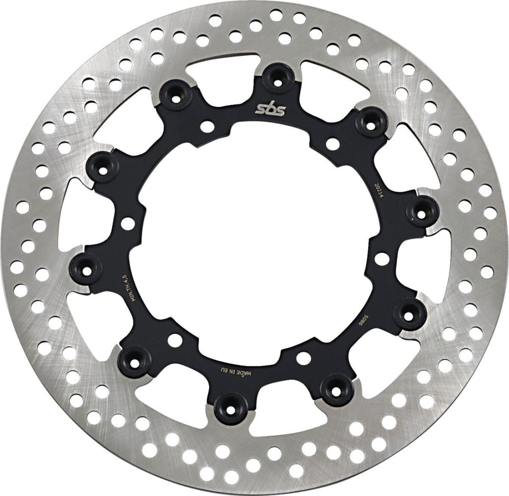 SBS Front Brake Disc For Yamaha BT 1100 2002-2006 - Black/Silver
