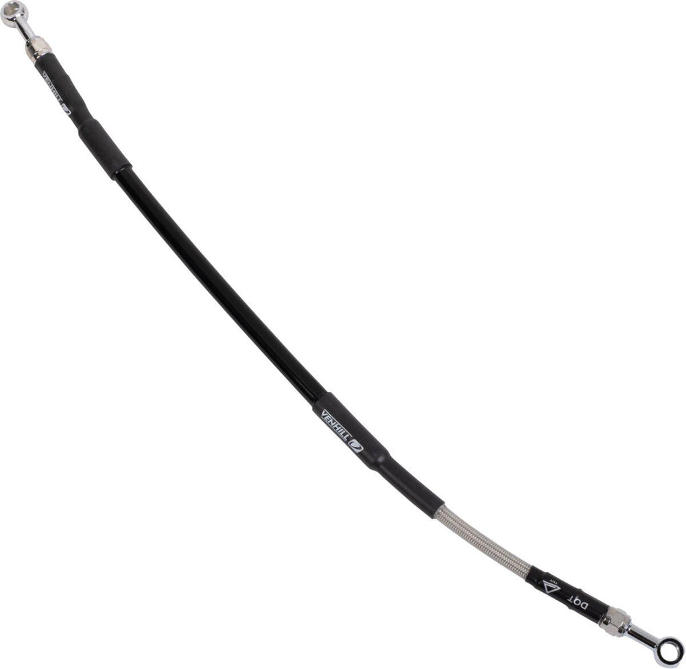 Moose Racing Stainless Steel Braided Brake Hose For Husqvarna EE 5 2024 Rear - Braided/Silver