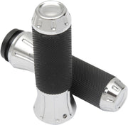 Drag Specialties Custom Grips For Harley Davidson FLHR 1584 2008 - Black Chrome