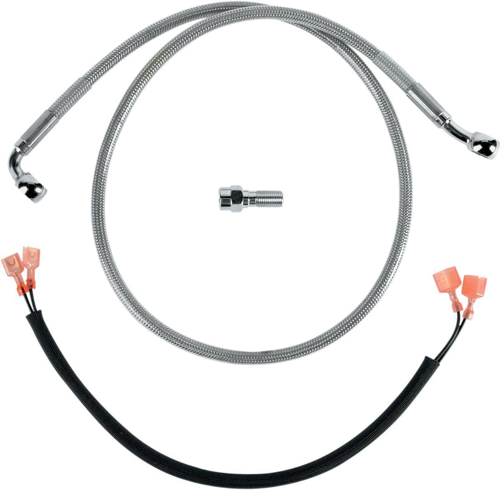 Drag Specialties Stainless Steel Brake Hose Kit For Harley Davidson FXST 1340 1989-1999 Rear
