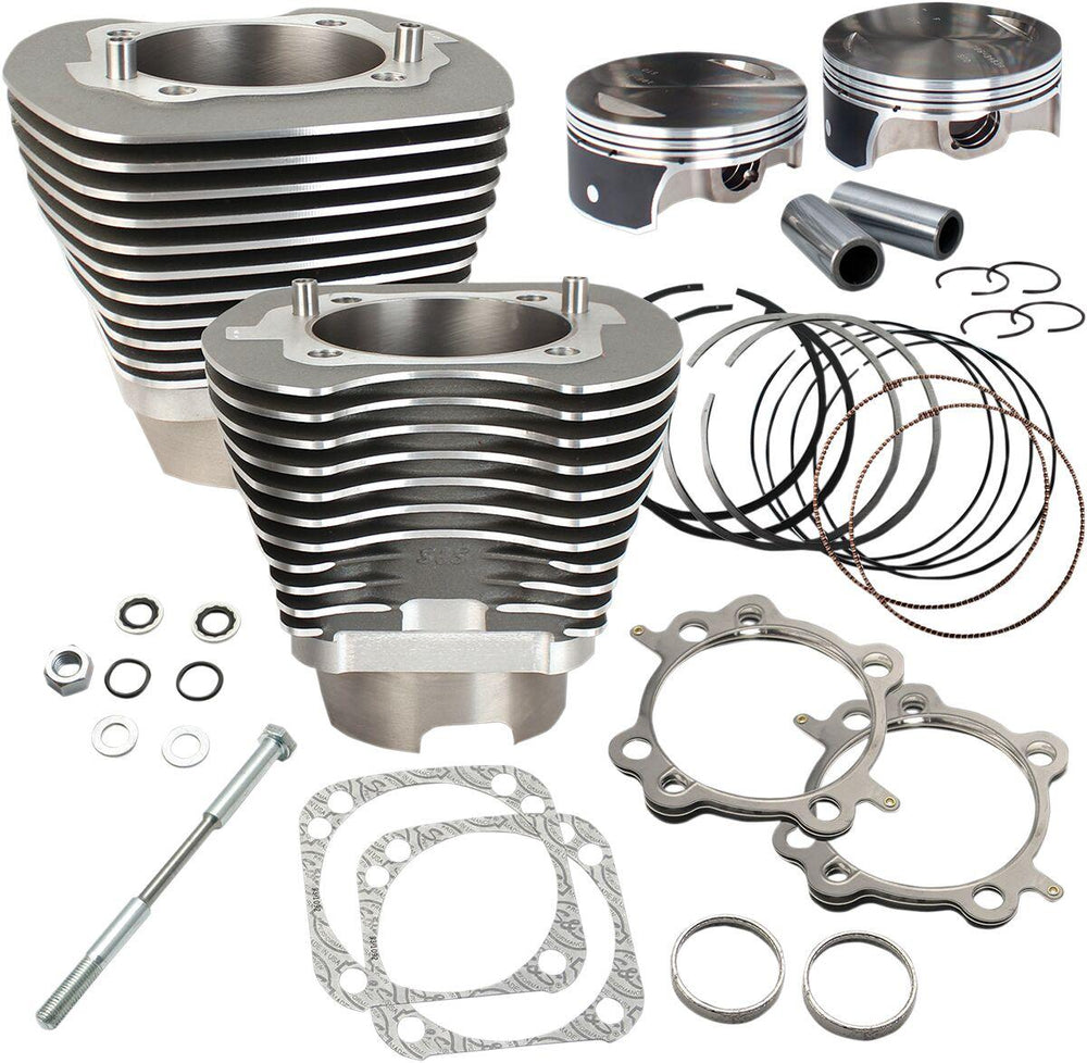 S&S Cycle Big Bore Cylinder Kit For Harley Davidson FLD 1690 2012-2013 - Grey